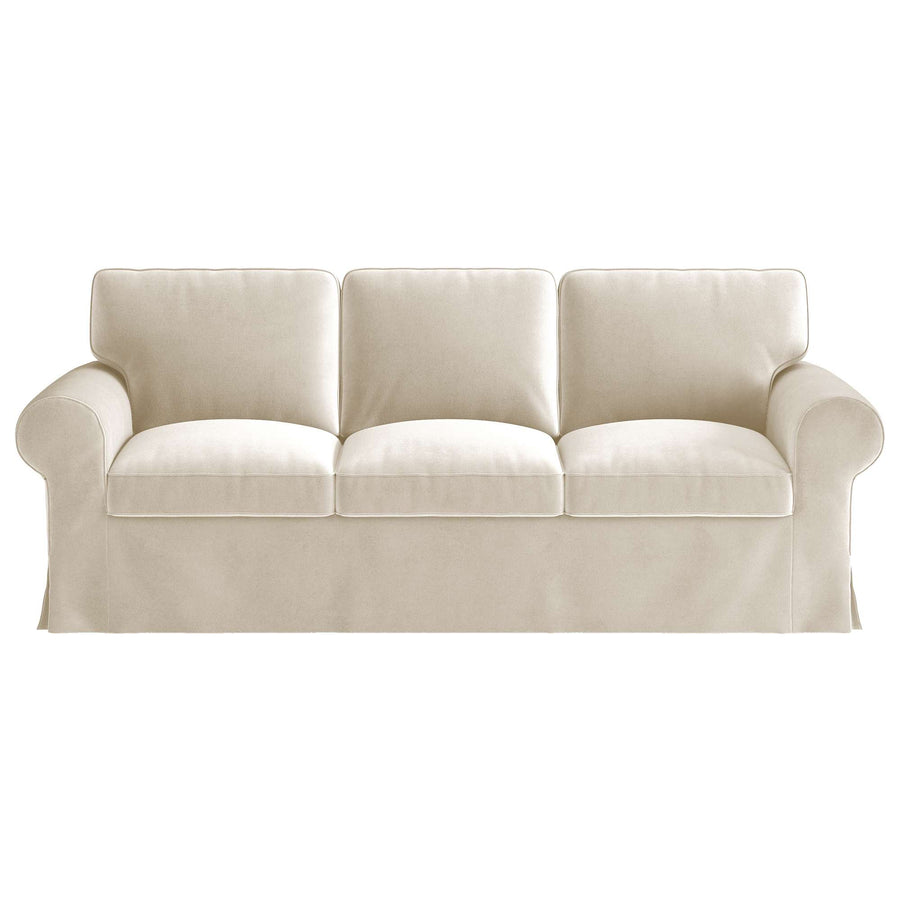 UPPLAND 3-Seat Sofa Cover-Velvet Beige