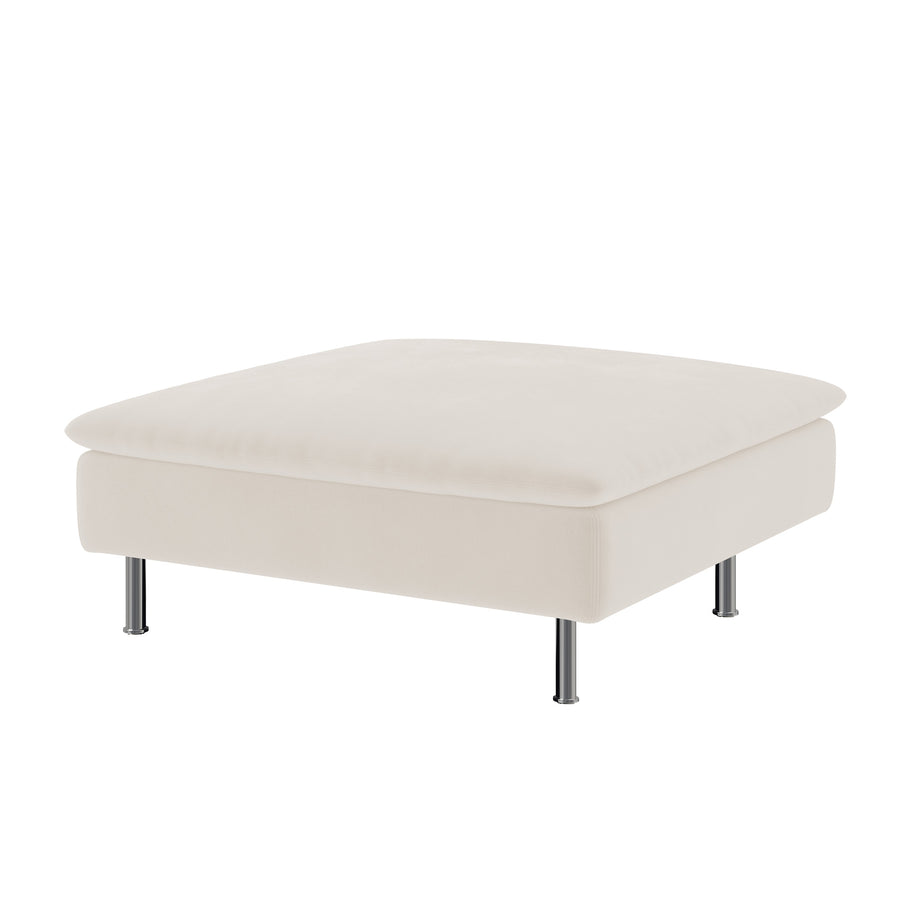 SODERHAMN Footstool Cover-Velvet Beige