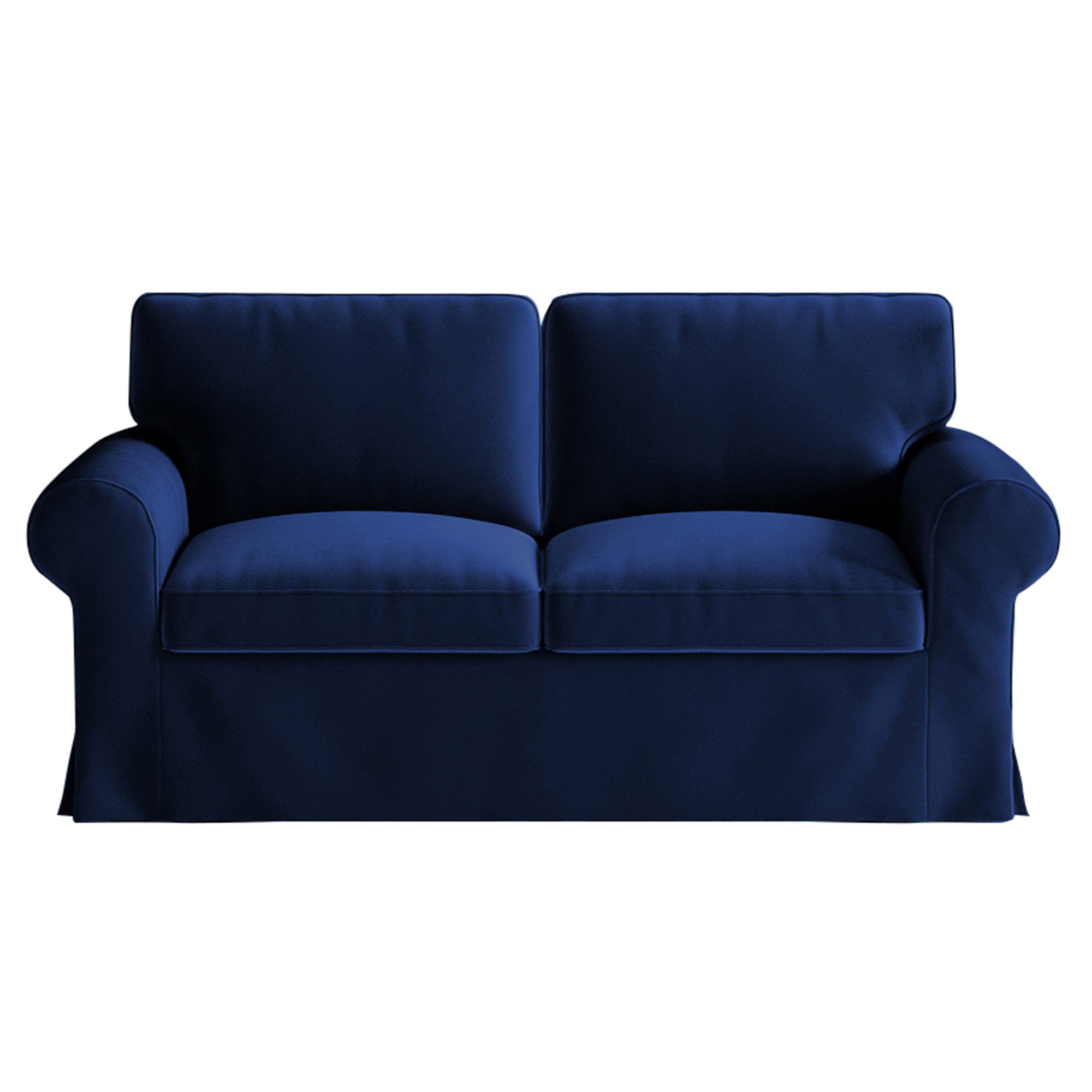 EKTORP Loveseat Cover-Velvet Cobalt blue
