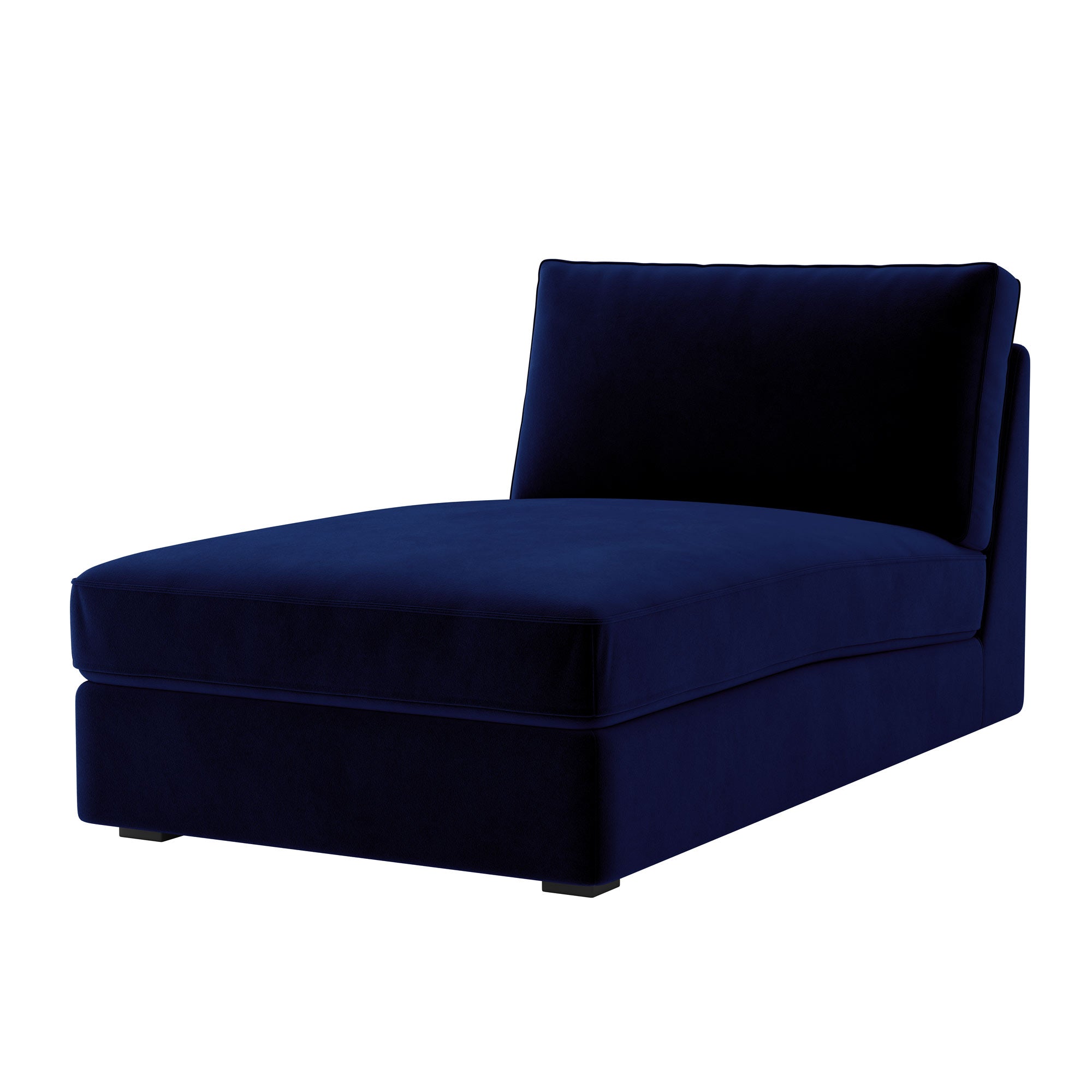 KIVIK Chaise Lounge Cover-Velvet Cobalt blue