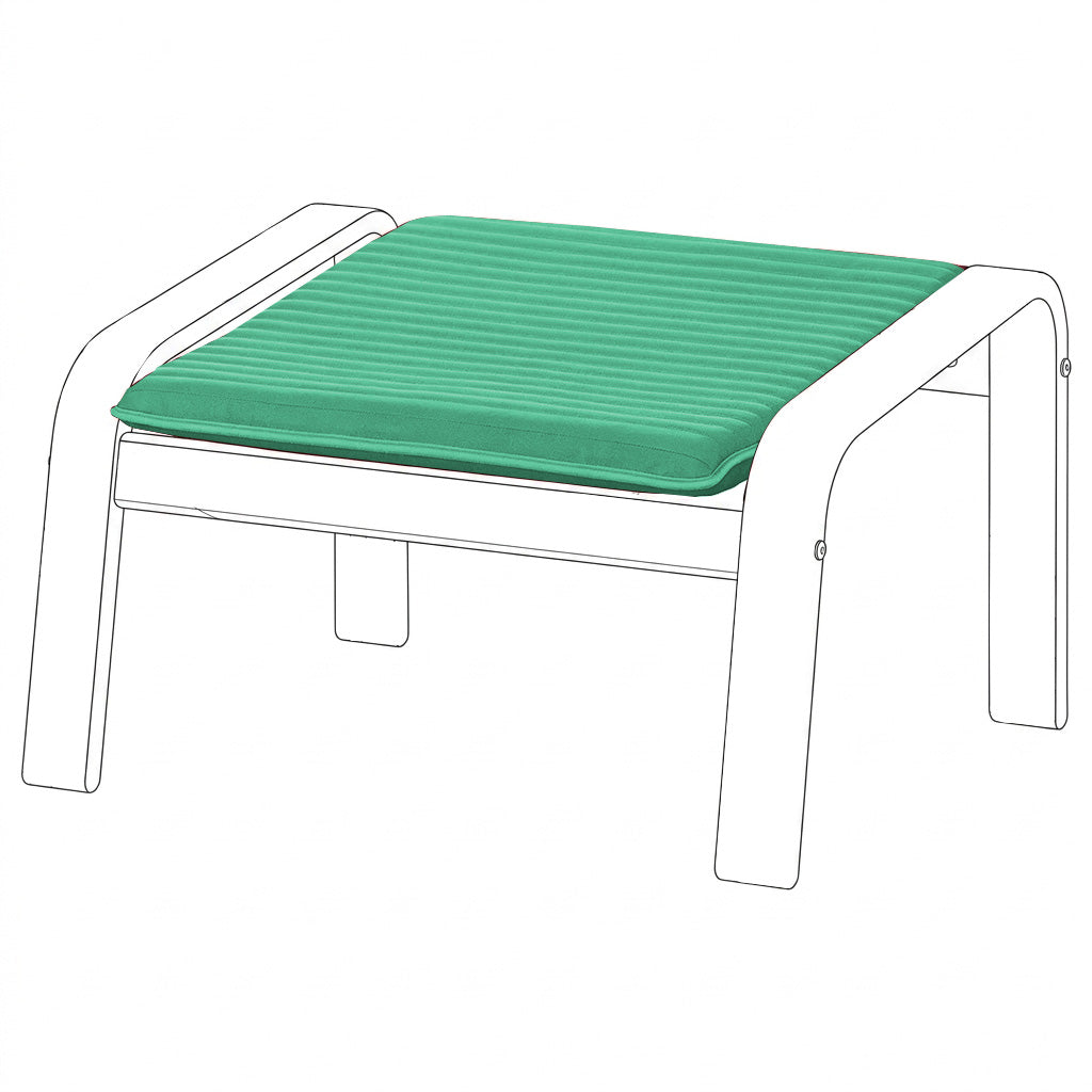 Funda de Reposapiés POANG 2-Terciopelo Cian