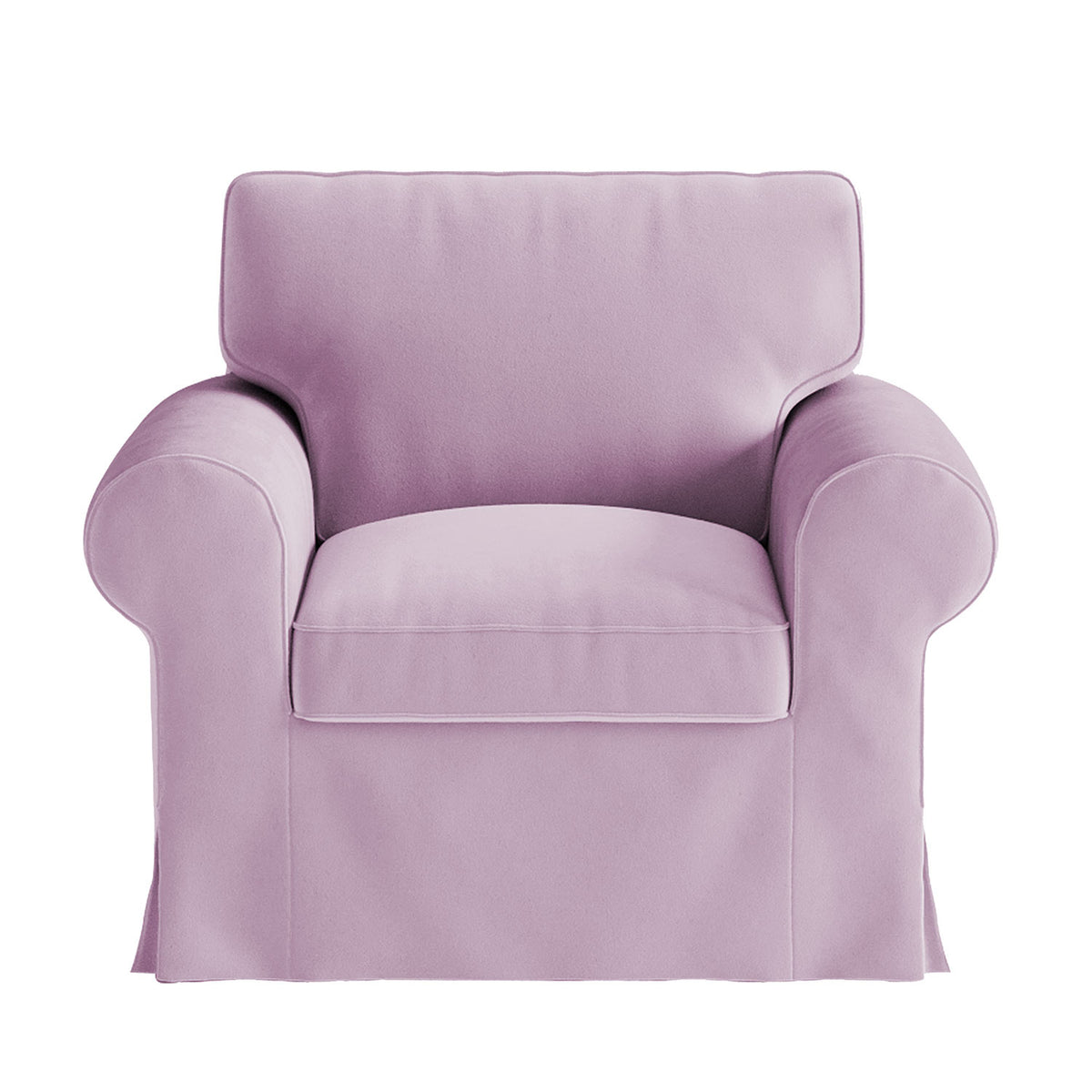 UPPLAND Armchair Cover-Velvet Dusty rose