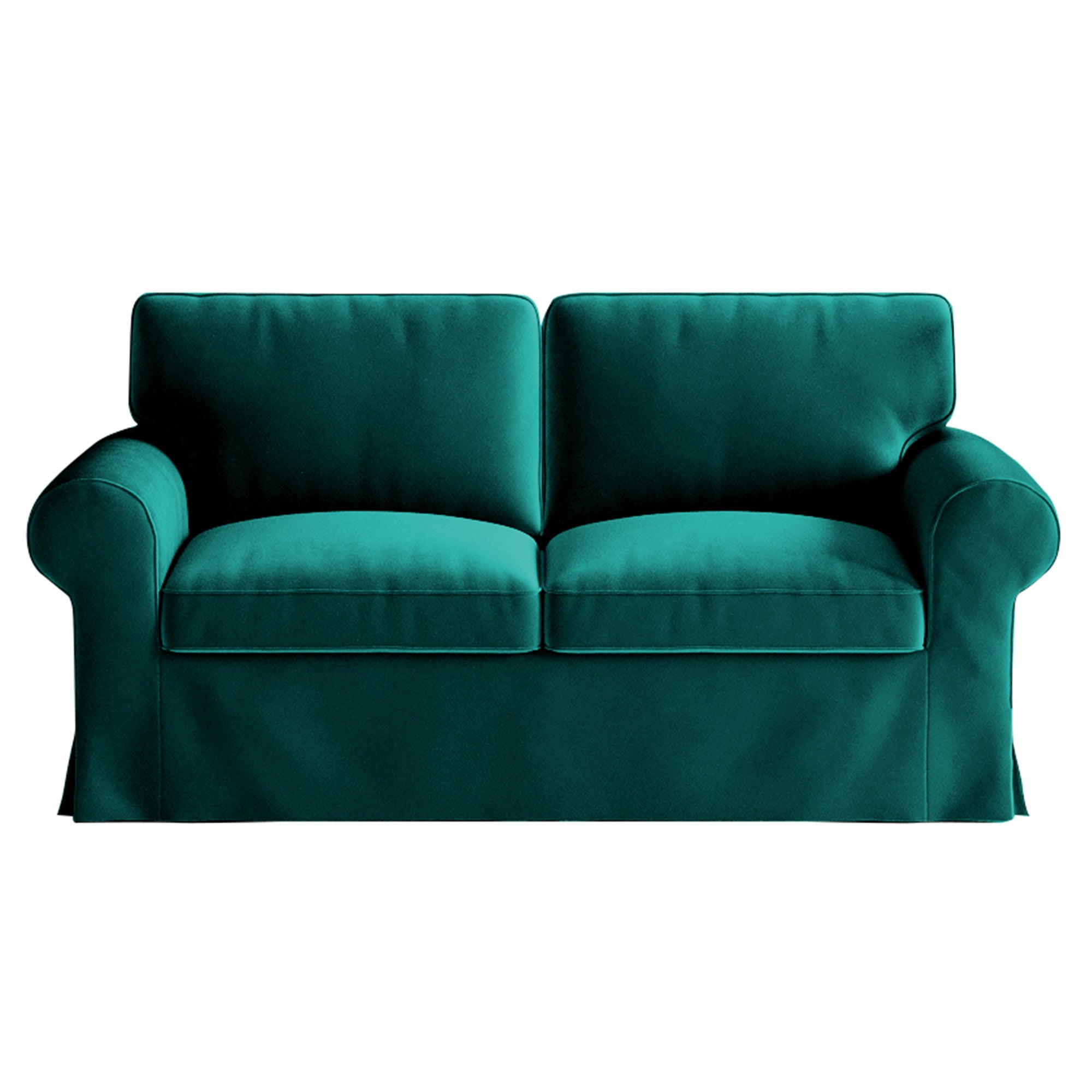 EKTORP Loveseat Cover-Velvet Peacock