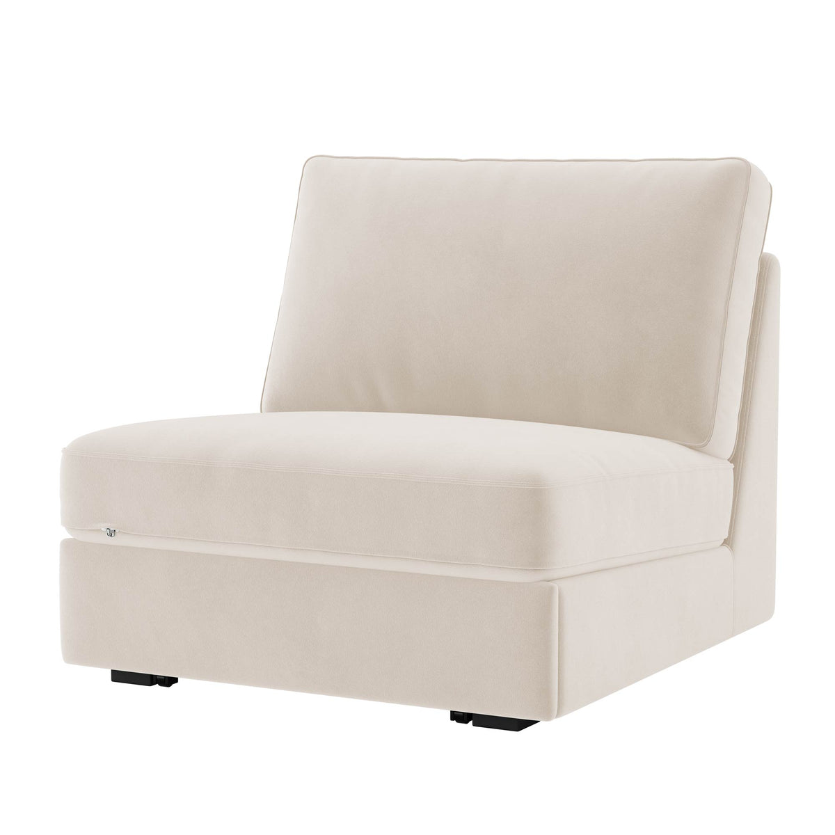 KIVIK 1-Seat Sofa Bed Cover-Velvet Beige