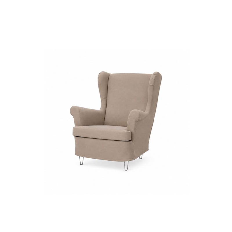 Funda de sillón STRANDMON - Microfibra color oliva