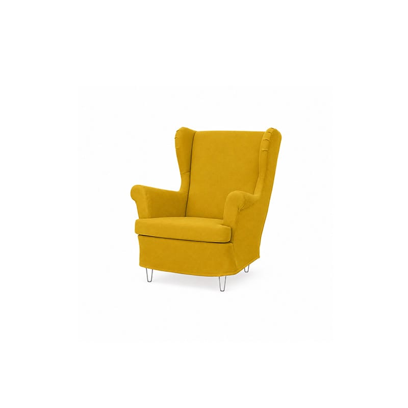 STRANDMON Armchair Cover-Corduroy Mustard