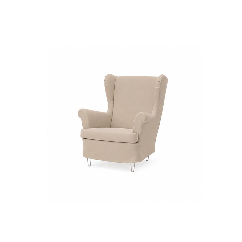 Funda de sillón STRANDMON - Microfibra color oliva