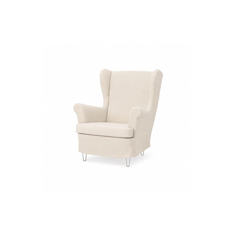 STRANDMON Armchair Cover-Corduroy Cream