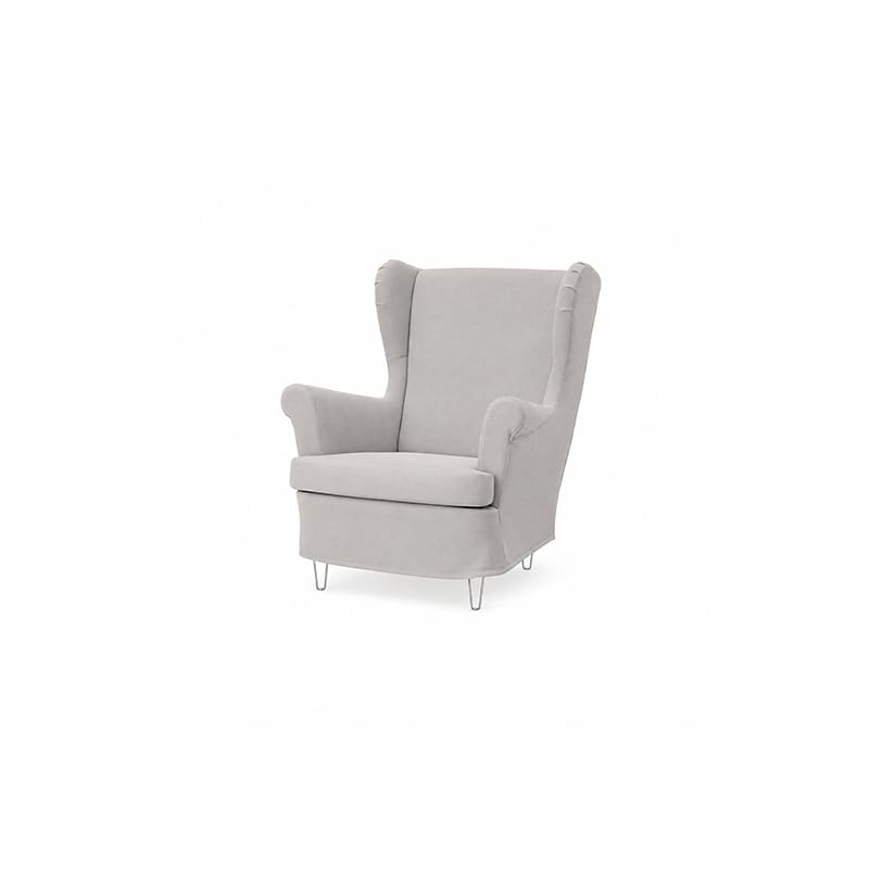 STRANDMON Armchair Cover-Corduroy Mink taupe