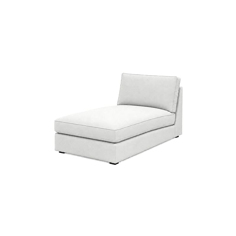 KIVIK Chaise Lounge Cover-Corduroy Silver White