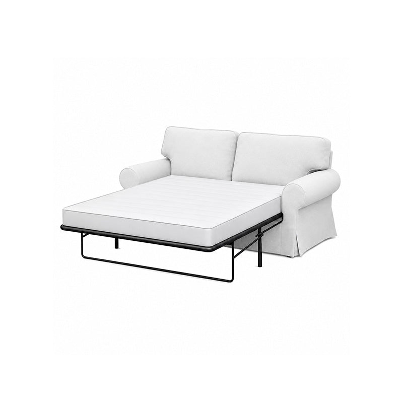EKTORP 2-Seater Sofa Bed Cover-Canvas Pure white