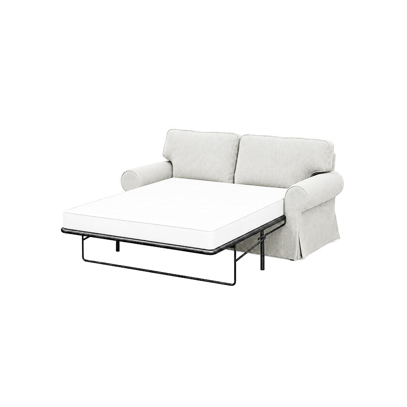 Funda de sofá cama de 2 plazas EKTORP - microfibra color marfil