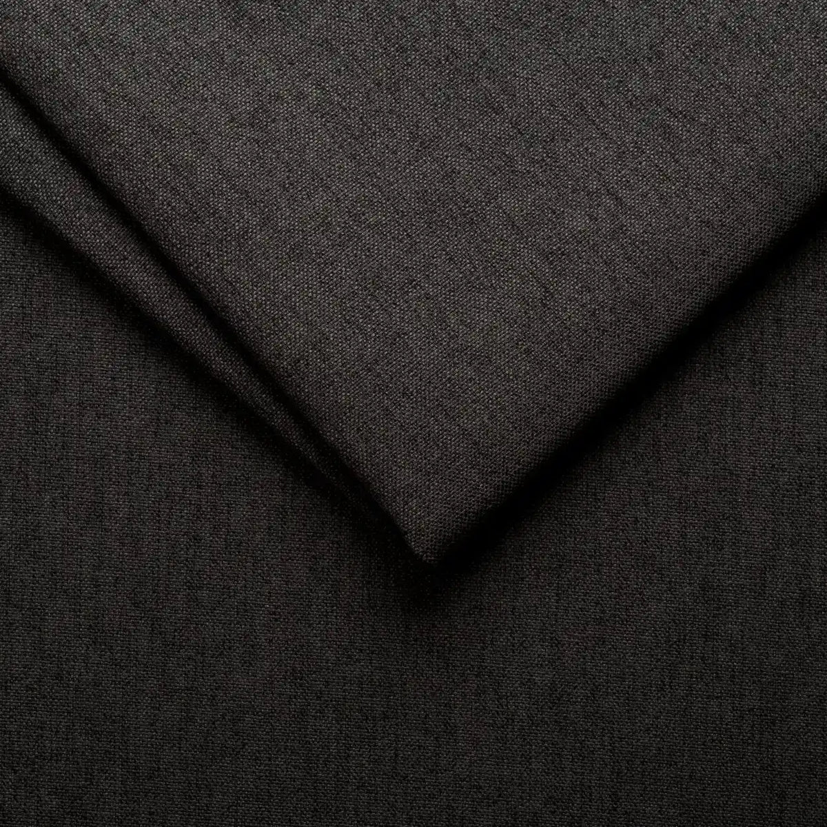 Karlstad Footstool Cover-Structural Weave charcoal