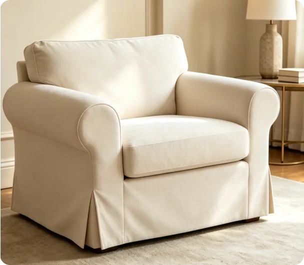 Perfectly fitted custom sofa cover