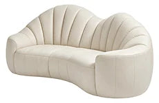 Uneven-depth
Camelback curved sofas