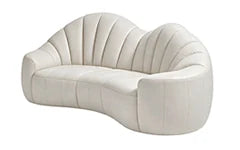 Uneven-depth
Camelback curved sofas