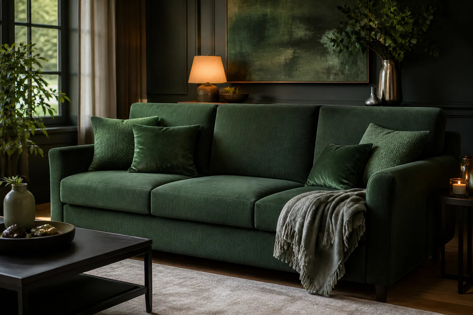 Custom sofa cover fitting