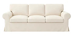 Custom three-seater sofa cover