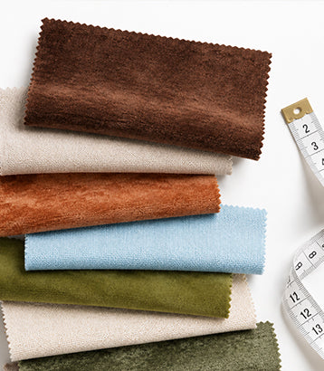 Colorful fabric swatches